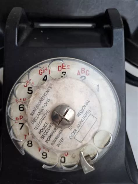 Vintage Altes Telefon Ericsson Colombes Bakelit Schwarz Er Jahre