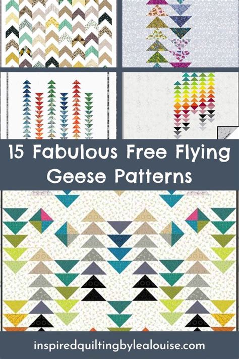 The 15 Fabulous Free Flying Geese Pattern Is Featured In This Article