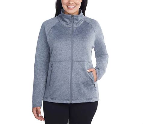 Nwt 32 Degrees Womens Full Zip Fleece Mock Neck Gray Size Xs 60 048 Ebay