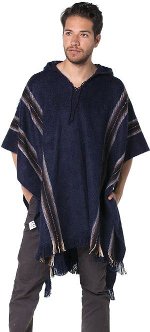 Gamboa Mens Poncho Comfortable Clothes For Men House Coat Pancho Alpaca