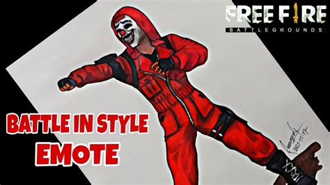 Kaku Arts Battle In Style Emote Drawing Red Criminal Bundle Drawing