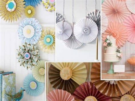 Decorando Con Rosetones De Papel