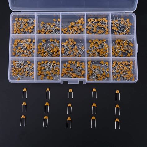 450pcs Ceramic Capacitors Assortment Kit 10pf－100nf 15 Value Multi Layer Ceramic Capacitors