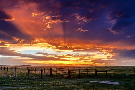 Dramatic Prairie Sunset Photograph by Teri Virbickis