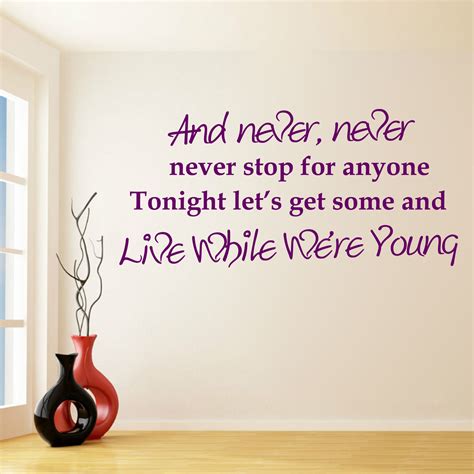 Wall Decal Quotes: One Direction Wallpaper, One Direction Quotes For ...