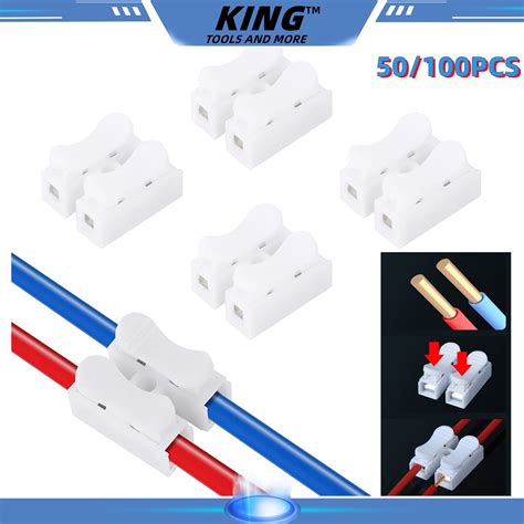 Pcs Pcs Self Locking Electrical Cable Connector V Pin Quick