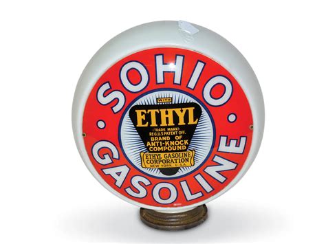 Sohio Gasoline With Ethyl Logo Single Globe Lens Auburn Spring