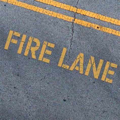 Fire Lane Stencil - Parking Lot Stencils - Industrial Stencils ...