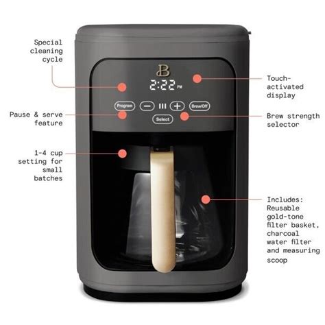 14-Cup Programmable Coffee Maker With Touch-Activated, 49% OFF