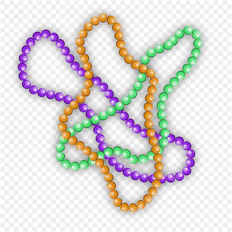 Mardi Gras Beads Vector