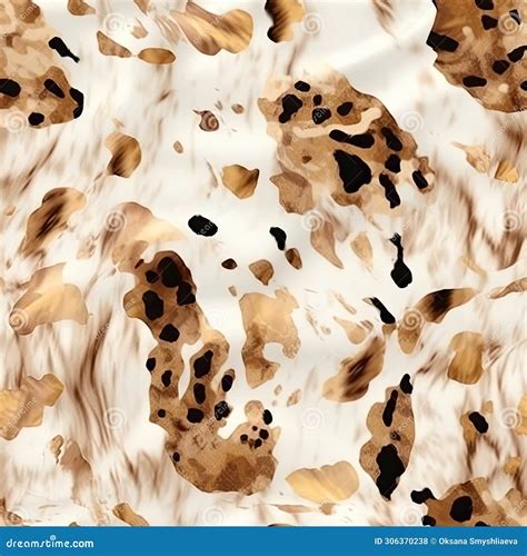 Leopard Skin Texture Seamless Pattern Animal Leather Design Ai