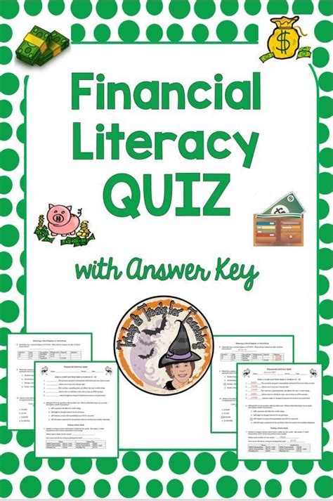 Financial Literacy Quiz With Answer Key Banking Credit College Salaries