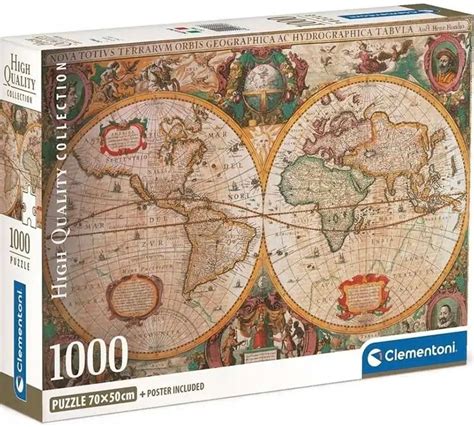 Clementoni Puzzle Antyczna Mapa Wiata El Allegro Pl