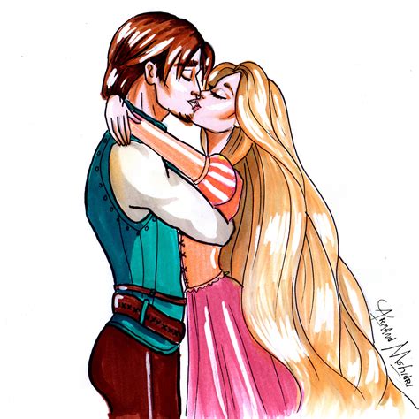 Rapunzel & Flynn Rider - by Armand Mehidri