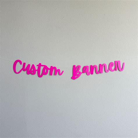 Custom Banner Custom Hot Pink Banner Custom Fuchsia Banner Fuchsia