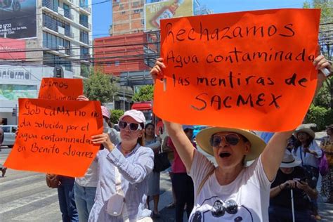 Vecinos de Benito Juárez protestan por agua con olor a gasolina Sacmex