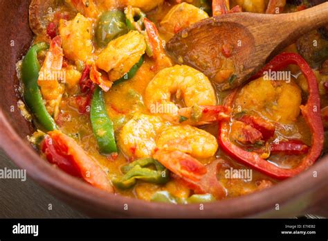 Moqueca Of Shrimps Brazilian Dish Stock Photo Alamy