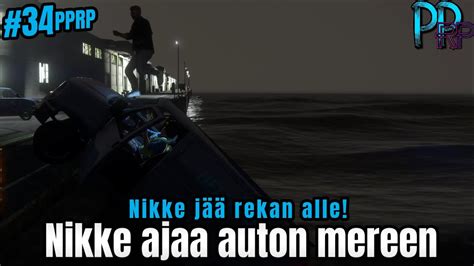 Nikke Ajaa Auton Mereen Ja J Rekan Alle Pprp Peliporukkarp