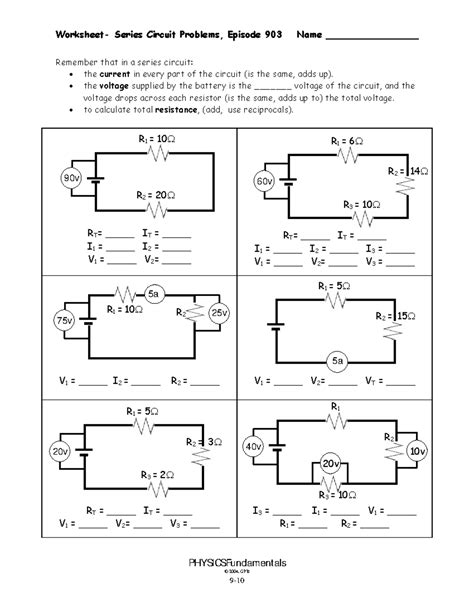 Activity Circuit Calculations