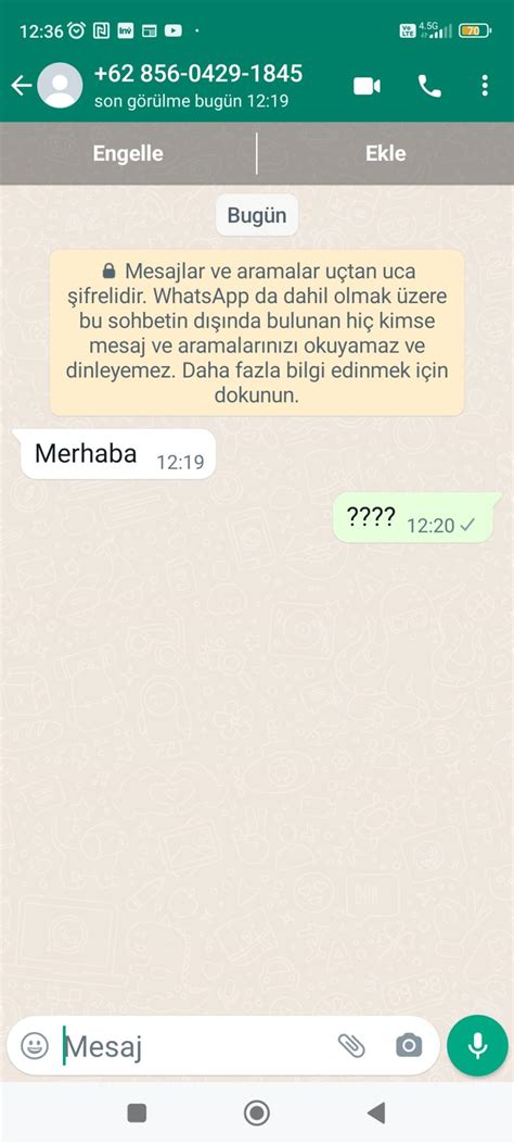 Whatsapp Tan Ms Z Bir Numaradan Gelen Mesaj Ikayetvar