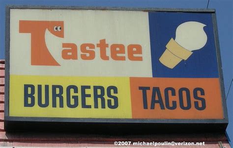 Close Up Of S Tastee Freez Sign City Of Long Beach California