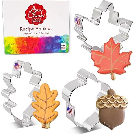 Amazon Fall Leaves 3 Pc Leaf Cookie Cutters Premium Set Maple