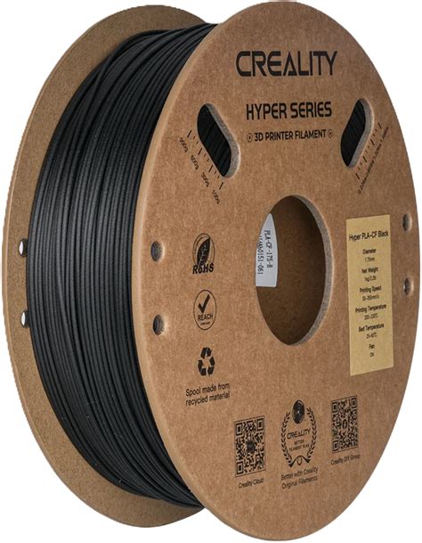 Creality Hyper PLA CF Siyah Filament 1 75mm 1Kg Rhino3D Printer