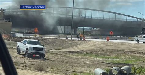 Truck Driver Cited In Two Semi Crash That Burned Other Driver And A New Overpass Cbs Colorado