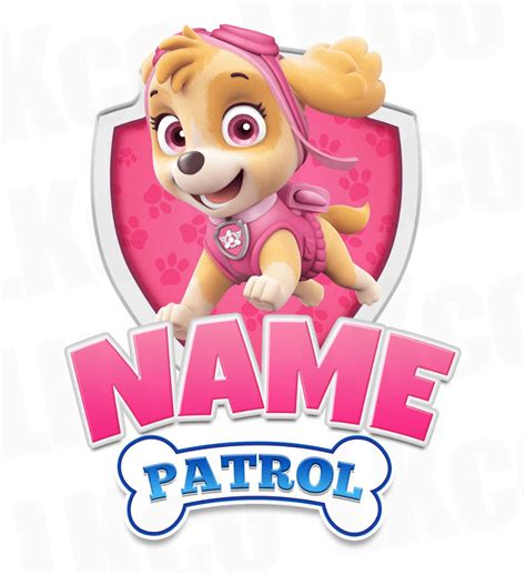 Printable Pink Paw Patrol Logo