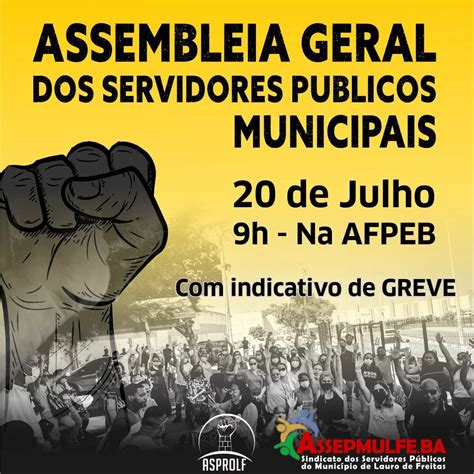 Asprolf E Assepmulf Convocam Assembleia Indicativo De Greve Asprolf