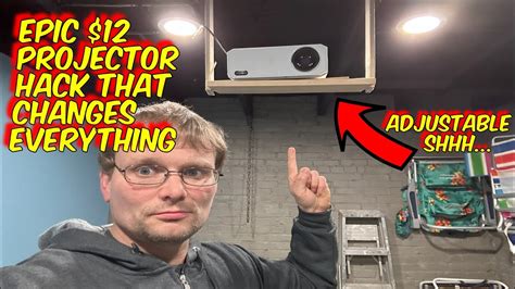 CHEAPEST EASIEST Projector Ceiling Mount DIY YouTube