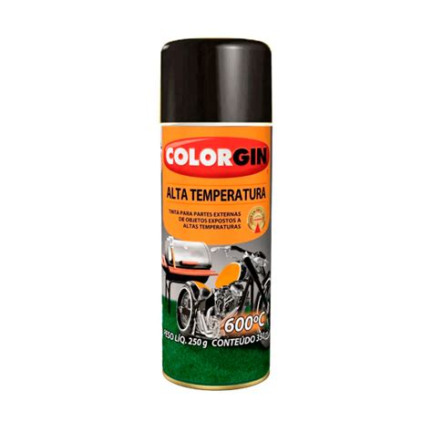 TINTA SPRAY PRETO FOSCO ALTA TEMPERATURA COLORGIN Testes E Dicas