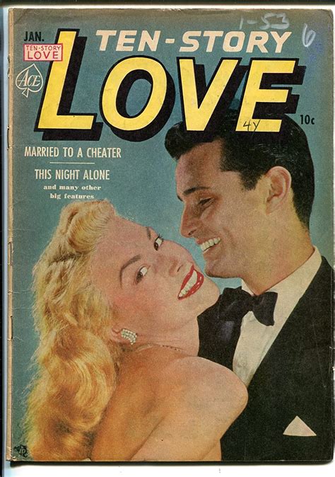 Ten Story Love Vol 30 6 1953 Ace Former Pulp Spicy Romance Photo Cover Vg