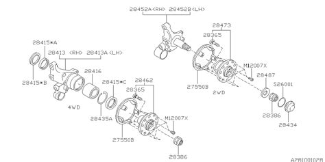 Subaru Outback Wheel Seal Oil Seal Axle Rear Brakes 28015AA1008A