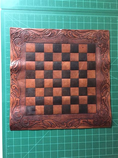 Leather Checkerboard Leather Handmade Diy Leather Projects