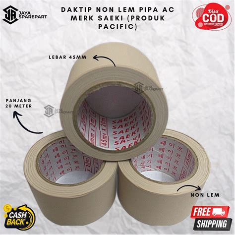 Jual Duct Tape Daktip Non Lem Pembungkus Pipa Ac Lakban Pipa Ac