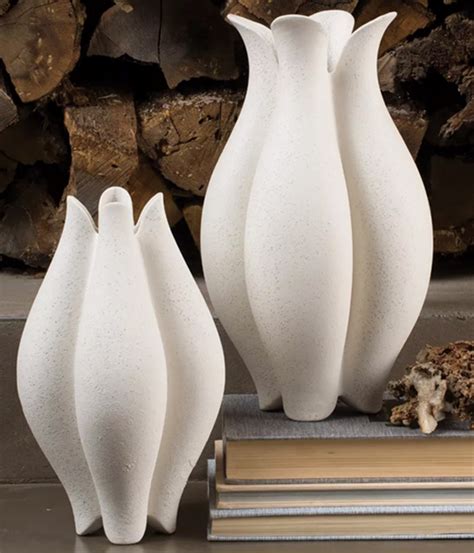 Modern White Nordic Ceramic Vase Edit Design Luxe