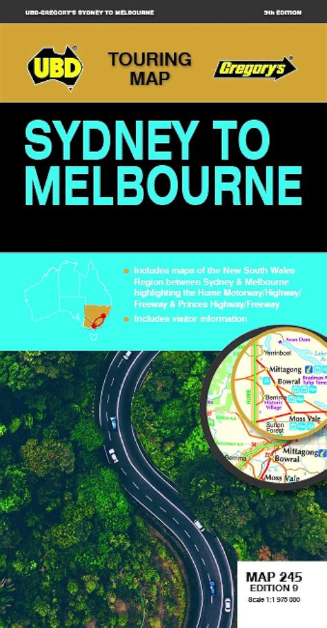 Amazon Sydney To Melbourne Map Th Ed Touring Map Ubd Gregory