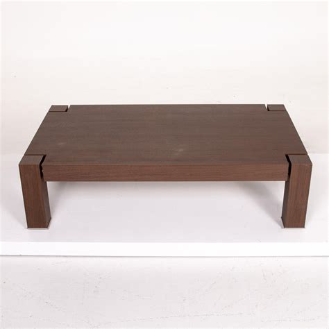 Natuzzi Brown Wooden Coffee Table For Sale At Pamono