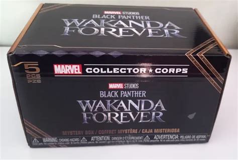 New Funko Pop Black Panther Wakanda Forever Marvel Collector Corps Box