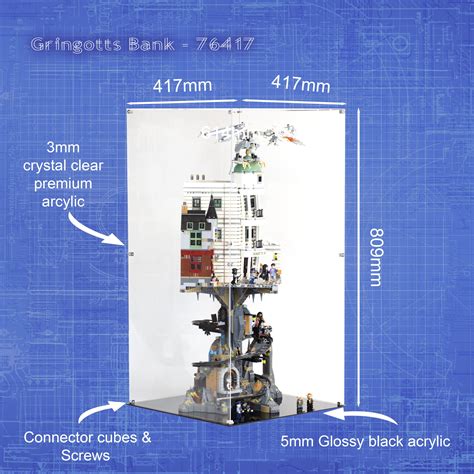 Acrylic Display Case For LEGO Harry Potter Gringotts Wizarding Bank