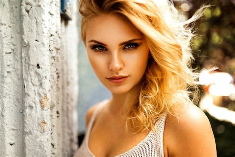 HD Wallpaper Women Model Miro Hofmann 500px Portrait Blonde