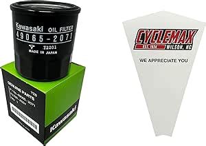 Amazon Cyclemax One Pack For Kawasaki Oil Filter