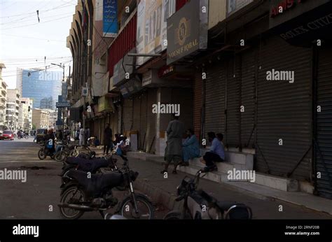 View Of Business Activities Seen Closed While Market Gives Desert Look