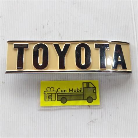 Jual Emblem Logo Toyota Untuk Mobil Hartop Bagian Belakang Sampling Cun