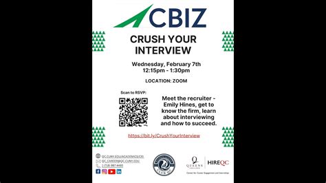 Cbiz Crush Your Interview Youtube