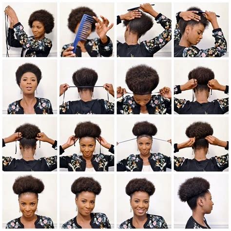 Afro Puff Quick Hairstyle For Black Women