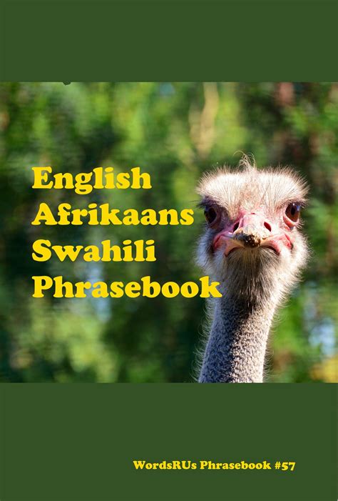 English Afrikaans Swahili Phrasebook Etsy