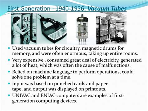 The five generations of computers presentation