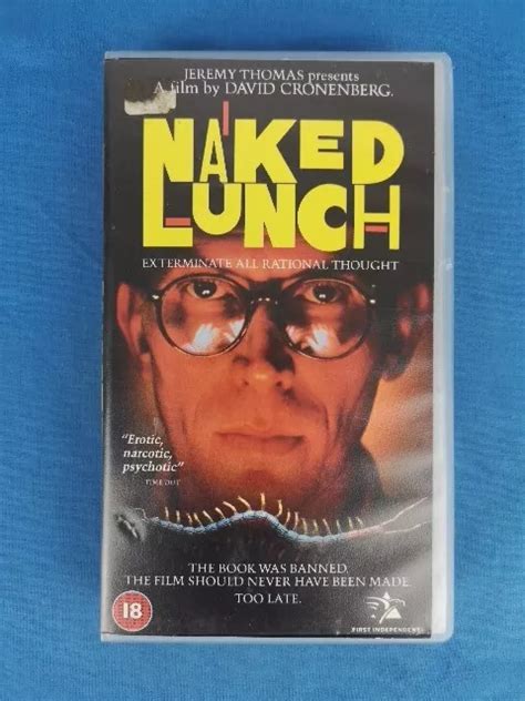 Naked Lunch David Cronenberg Vhs Video Widescreen Uk Pal